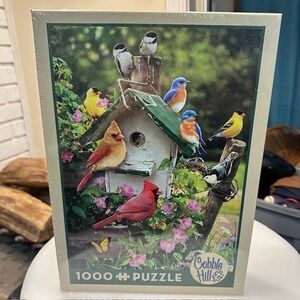 Cobble Hill Summer Birdhouse 1000 Piece Jigsaw Puzzle New Sealed